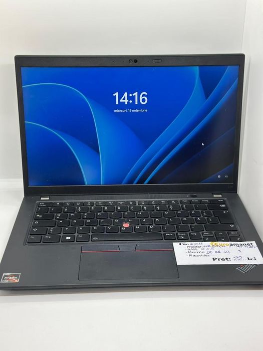Laptop Lenovo Thinkpad L14, 16GB RAM, 512GB SSD, AMD Ryzen 5 Pro -A-