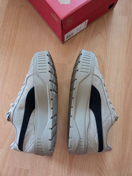 Puma Flatform piele intoarsa bej crem nr 40
