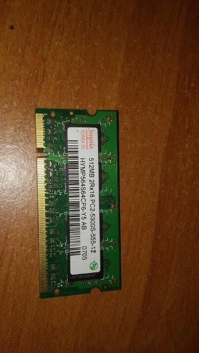 Memorii laptop 512MB 2Rx16 PC2 5300S 555 12 DDR2