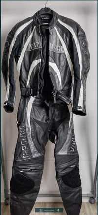Costum moto piele Vanucci 48 ( geaca + pantaloni 2 piese )