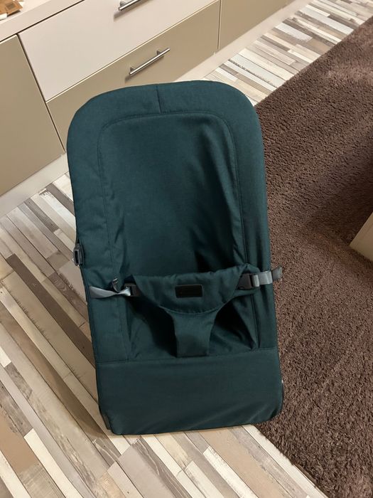 Balansoar ergonomic pliabil cu bara de jucarii Kidnort Vinbar Green