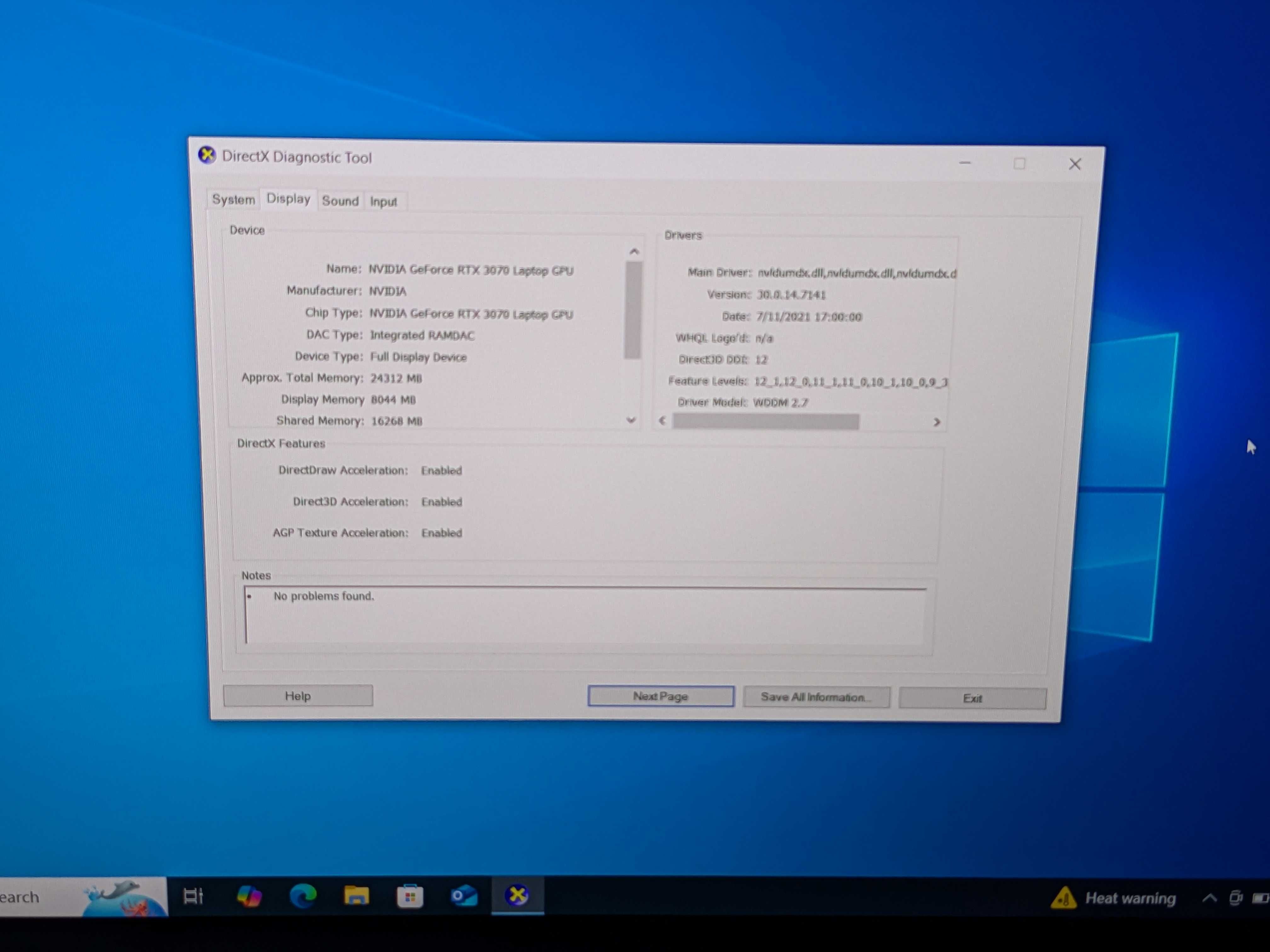 Laptop MSI Vector GP66 15.6" I7 3070 32GB DDR4 SSD 1TB