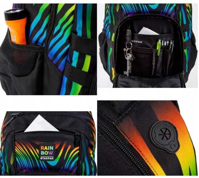 Ученическа раница Starpak Rainbow 44х30х20 см