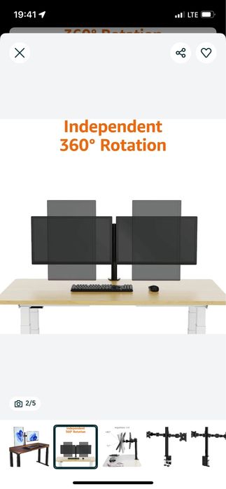 Suport pentru monitor dublu amazon