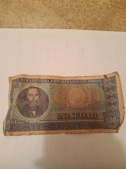 Bacnota de 10 lei , 50 lei, 100 lei din 1966