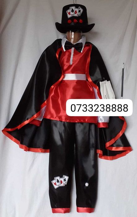 Costum Magician pentru copii marimile 7 si 8 (8-9-10-11-12-13 ani)