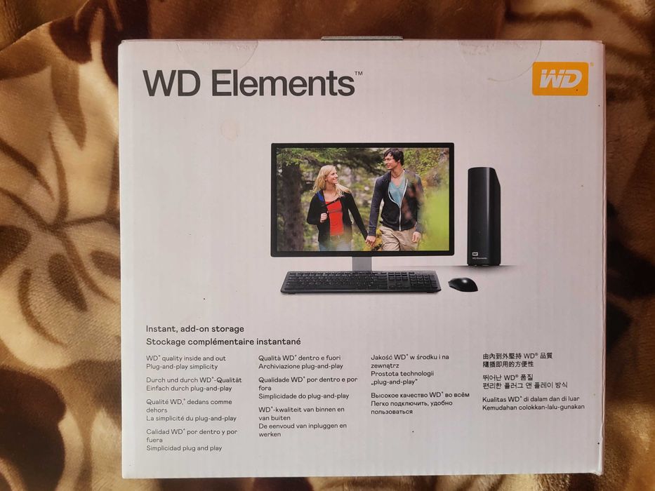 HDD portabil WD Elements Desktop 4TB USB 3.0 Negru - SIGILAT !!