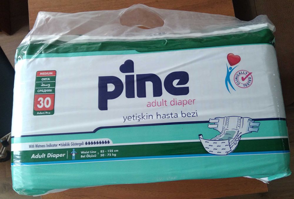 Памперсы для взрослых Pine Adult 30шт, Super Seni Plus и пелёнки