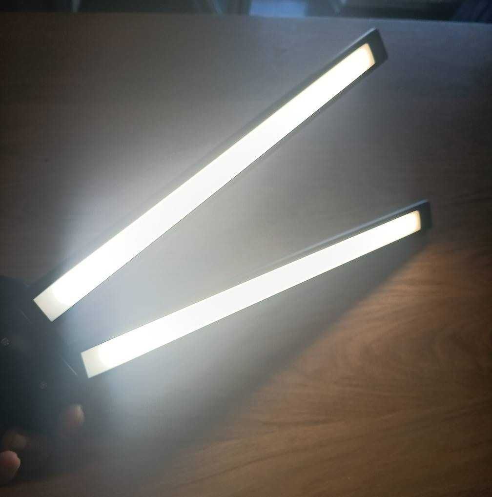 НОВА! LED настолна лампа с двойна глава, щипка 22W