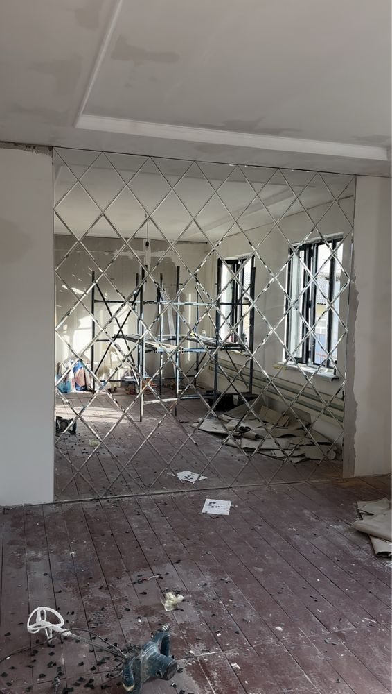Rombik oyna Arzon narxda sifatli o'lchab o'rnatib berish bepul