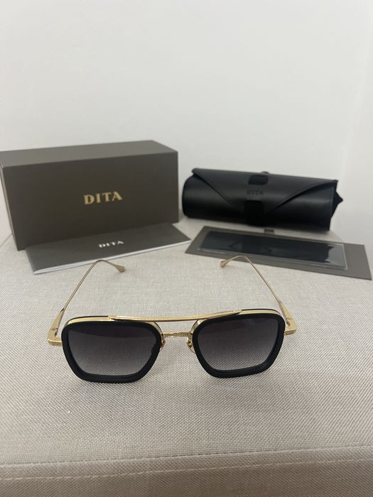 Ochelari de soare Dita Flight 006 black / gold
