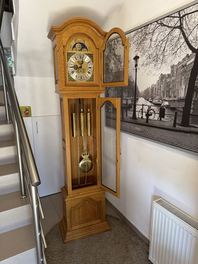 Ceas Podea//Pendul//Interclock//Fazele Lunii//Stejar