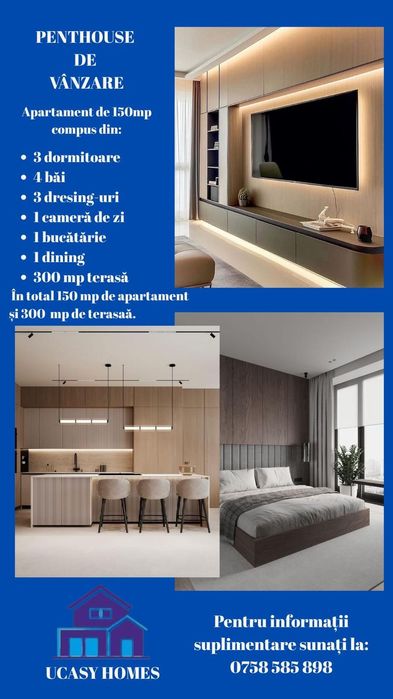 Vând apartament tip Penthouse