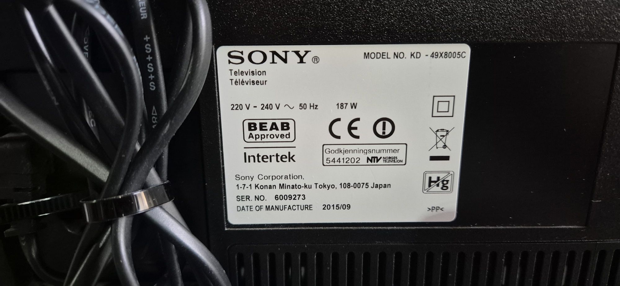 Sony KD-49X8005C Android, 4k, UltraHD, Smart, WiFi, LED