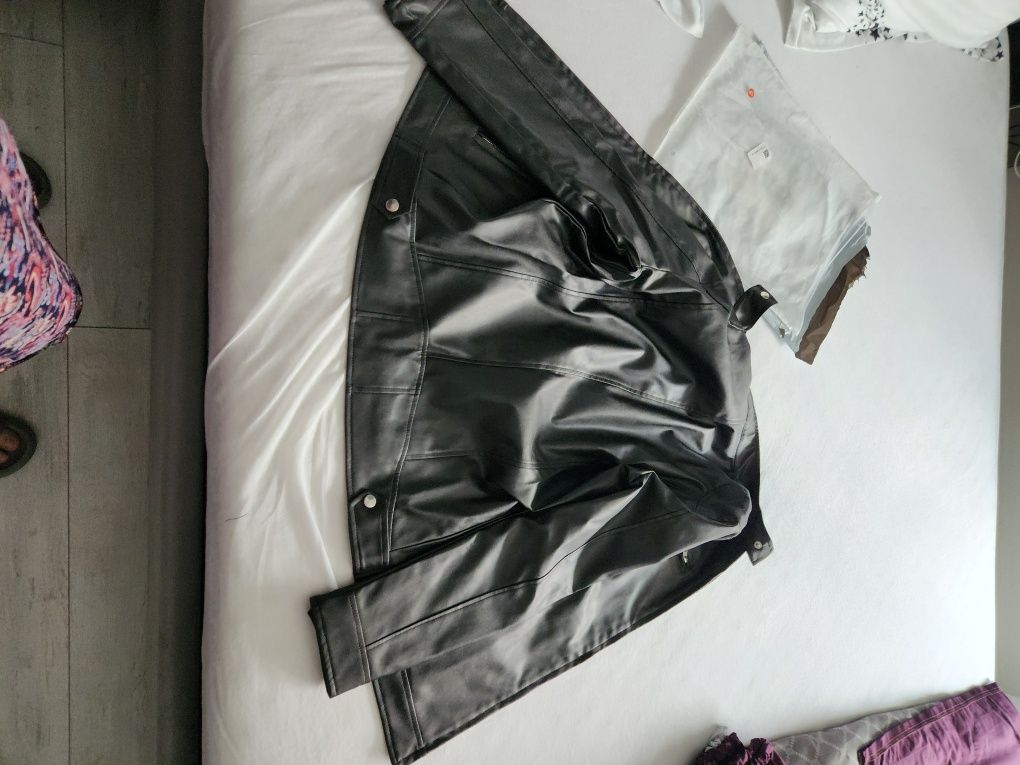 Geaca de imitatie din piele de barbati