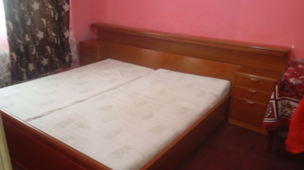 Pat dublu matrimonial reglabil cu lumină incorporata +2 saltele import