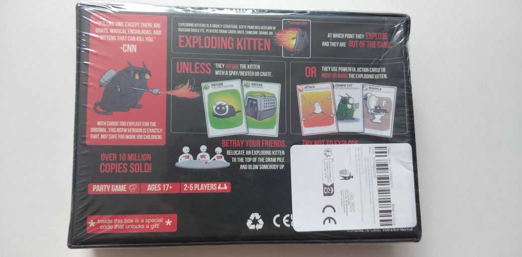 Бордова игра Exploding Kittens
