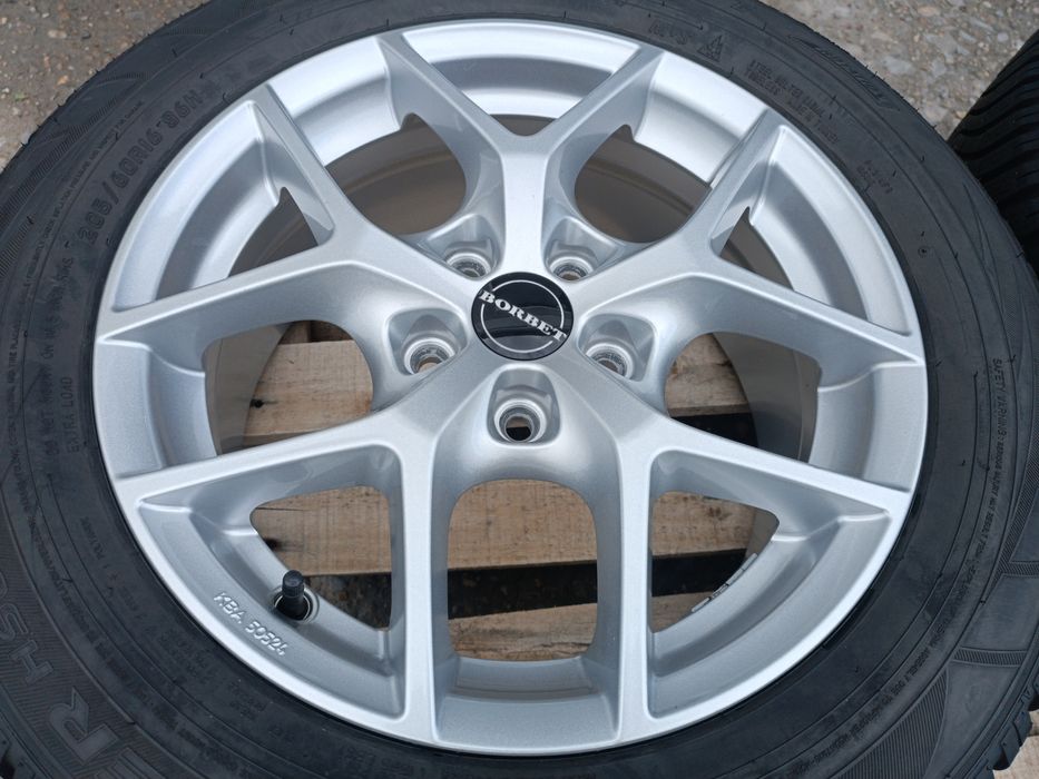 Лети джанти 16ки 5х108 Borbet + зимни гуми 205/60/16 Falken