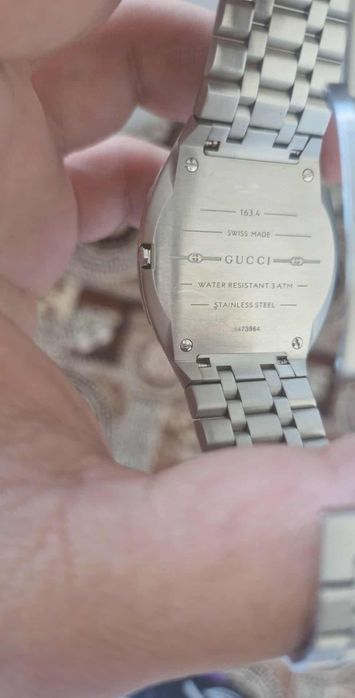 Ceas gucci 25 H argintiu