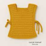 Vestă muștar cu model în relief – One size