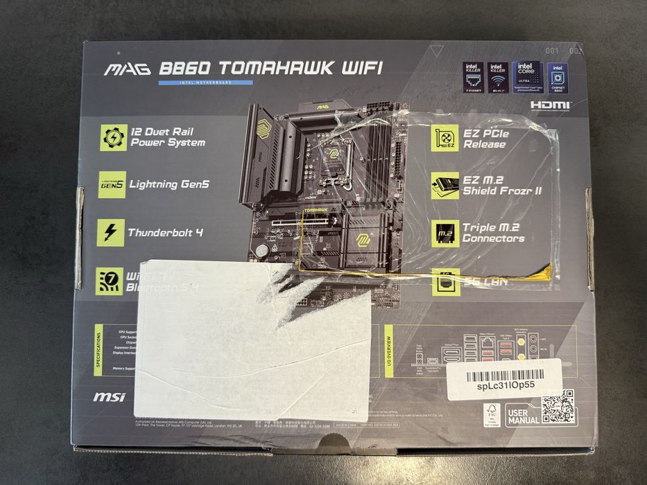 Placa de baza MSI MAG B860 TOMAHAWK WIFI, Socket LGA 1851
