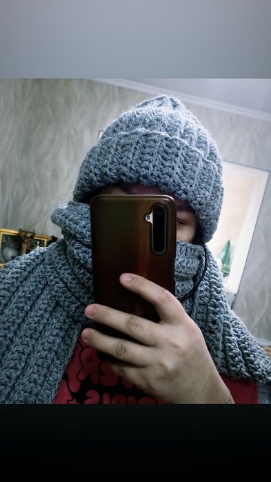 Вязаные шапки шарфы