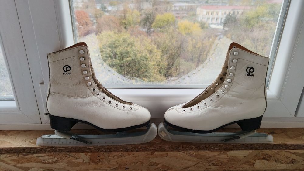 Patine gheata profesionale POLAR Vintage din piele naturala