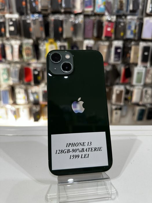 iSellStore Vâlcea: iPhone 13 Gree  - 128GB  -90 % baterie - Neverlock