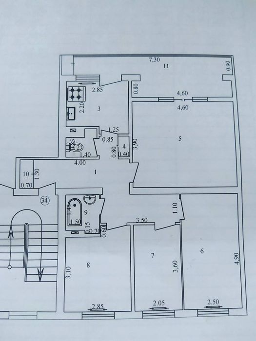 Юнусабад 3 квартал 4/2/4 (82²) продаётся квартира