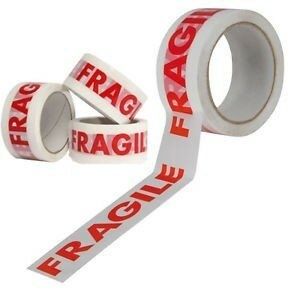 Banda adeziva Fragil fragile inscriptionata imprimata
