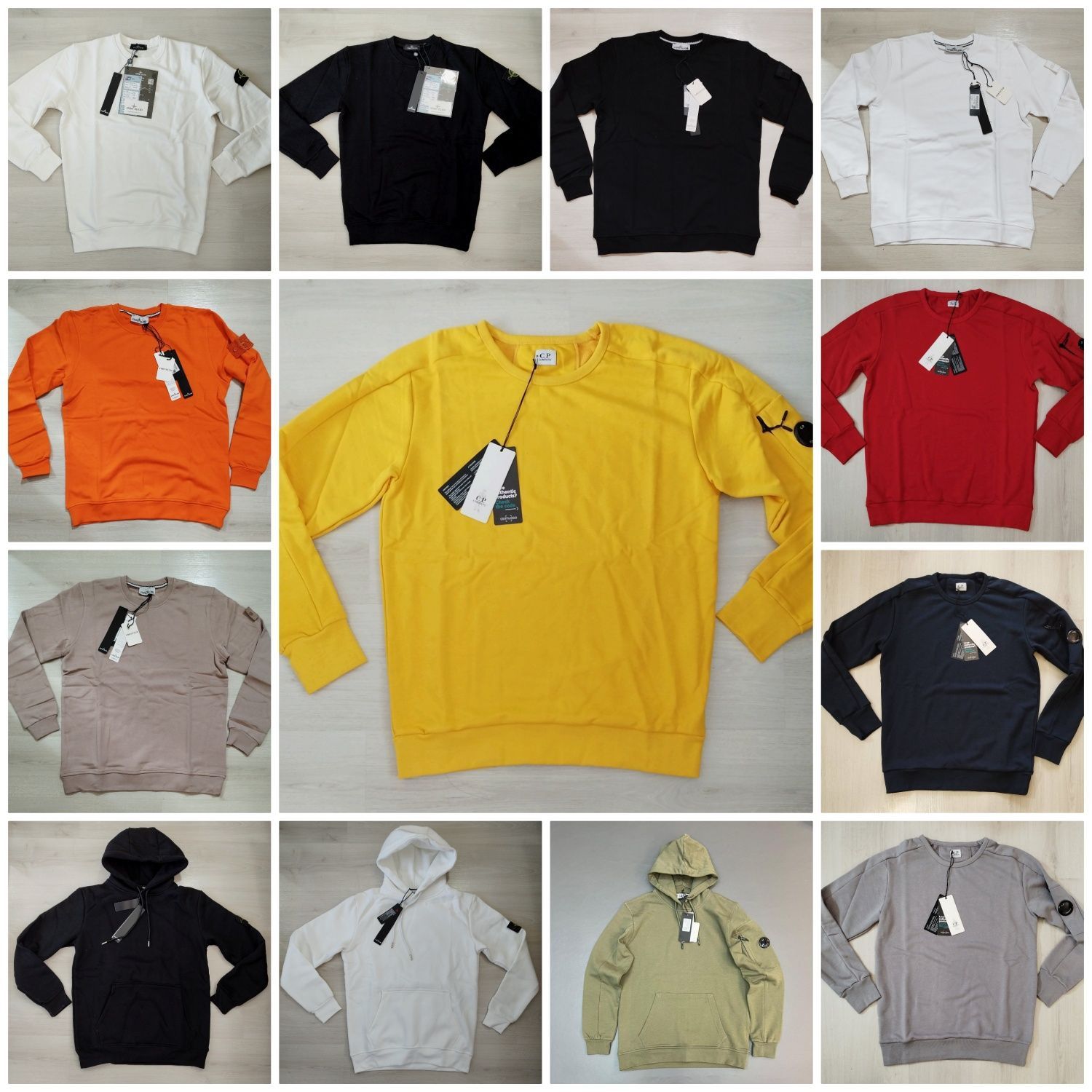 Мъжка фланелка блуза Stone Island C.p Company 100% памук нови худу