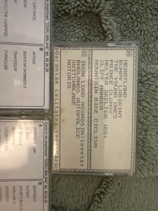 Casete cu jocuri si programe pentru calculatoare vechi HC2000