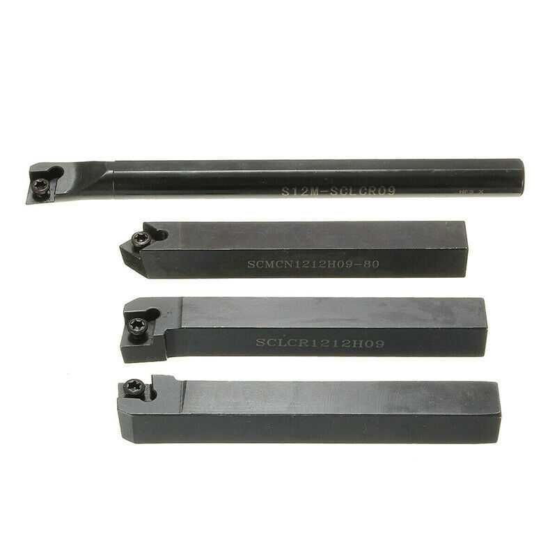 4 броя стругарски ножове 12 мм. в комплект с 10 сменяеми пластини