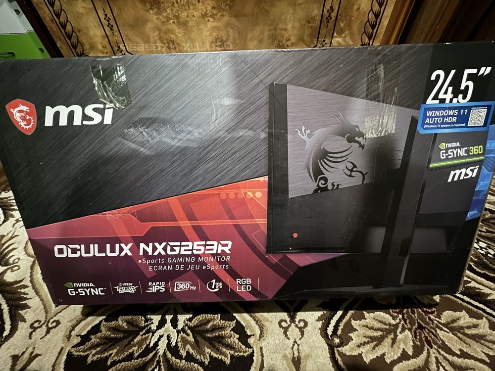 MSI Oculux NXG253R 360hz full Hd состояние идеальное