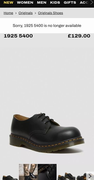 Dr Martens  1925- Работни обувки с бомбе и пластина.  Чисто нови с ети