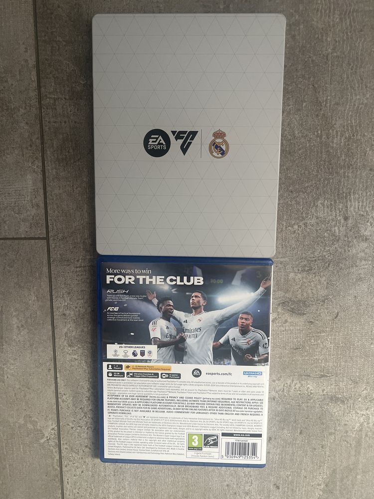 FC 25+ Подарък лимитирана метална кутия на Real Madrid PS5