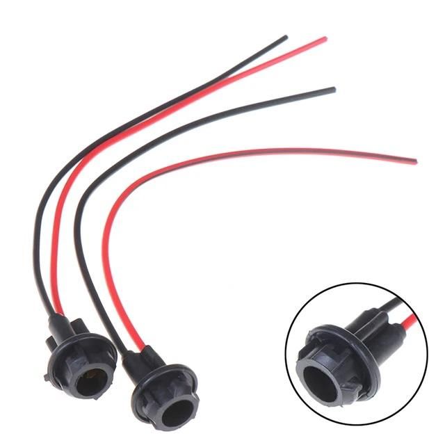 фасунга за безцокълна крушка т10 w5w с кабел 2броя  vertex