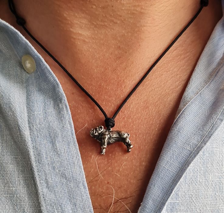 Pandant din argint nasic cu dulldog