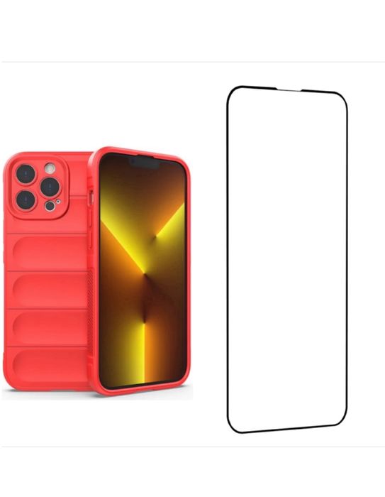 Husa Soft Anti Soc+Folie Sticla 11D 6D Privacy Iphone 16 PRO MAX PLUS