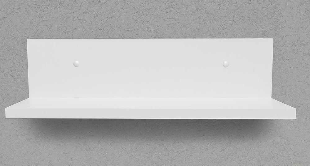 Set 3 Etajere albe 50 cm – cu kit complet de montaj