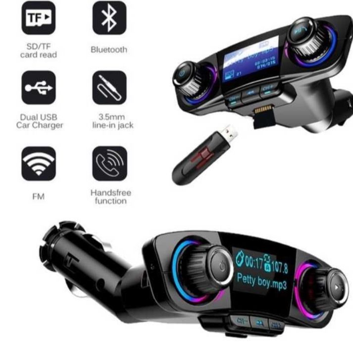 FM Трансмитер мултифункционален  с дисплей