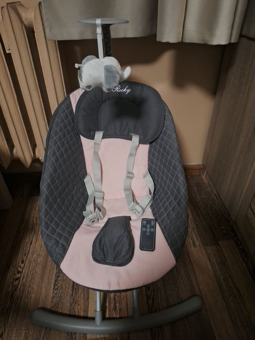 Електрическа люлка Moni - Rocky, розова