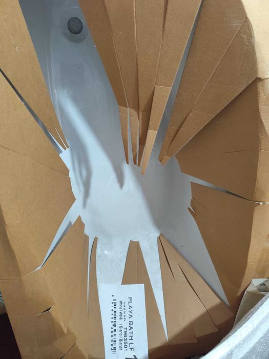 Vand Cada Acril PLAYA asimetrica L 160x90 stanga