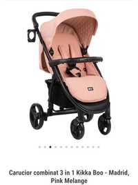 Carucior  Madrid kikka boo pink 3 in 1