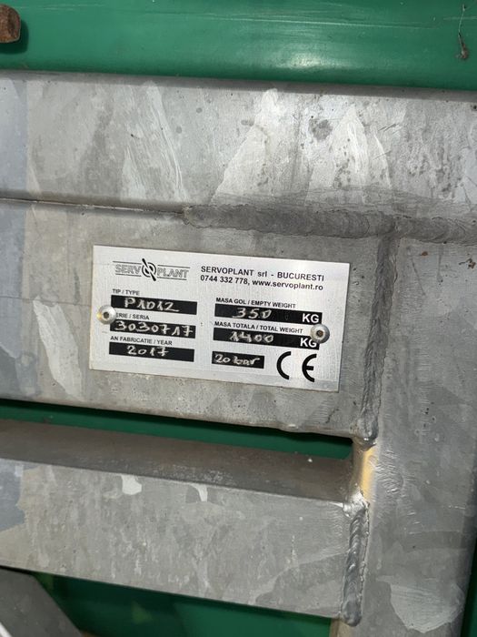 Instalatie erbicidat 1000 L , rampa 12 m