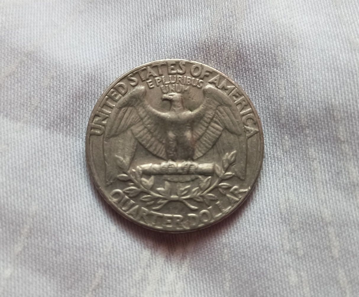 Moneda veche de colectie quarter dolar America 1974