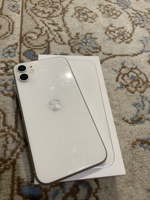 Айфон 11 белый 100%