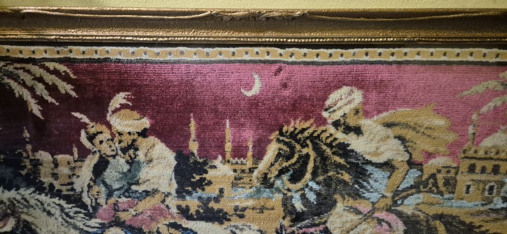 винтидж гоблен/машинотъкано пано с ориенталски мотив