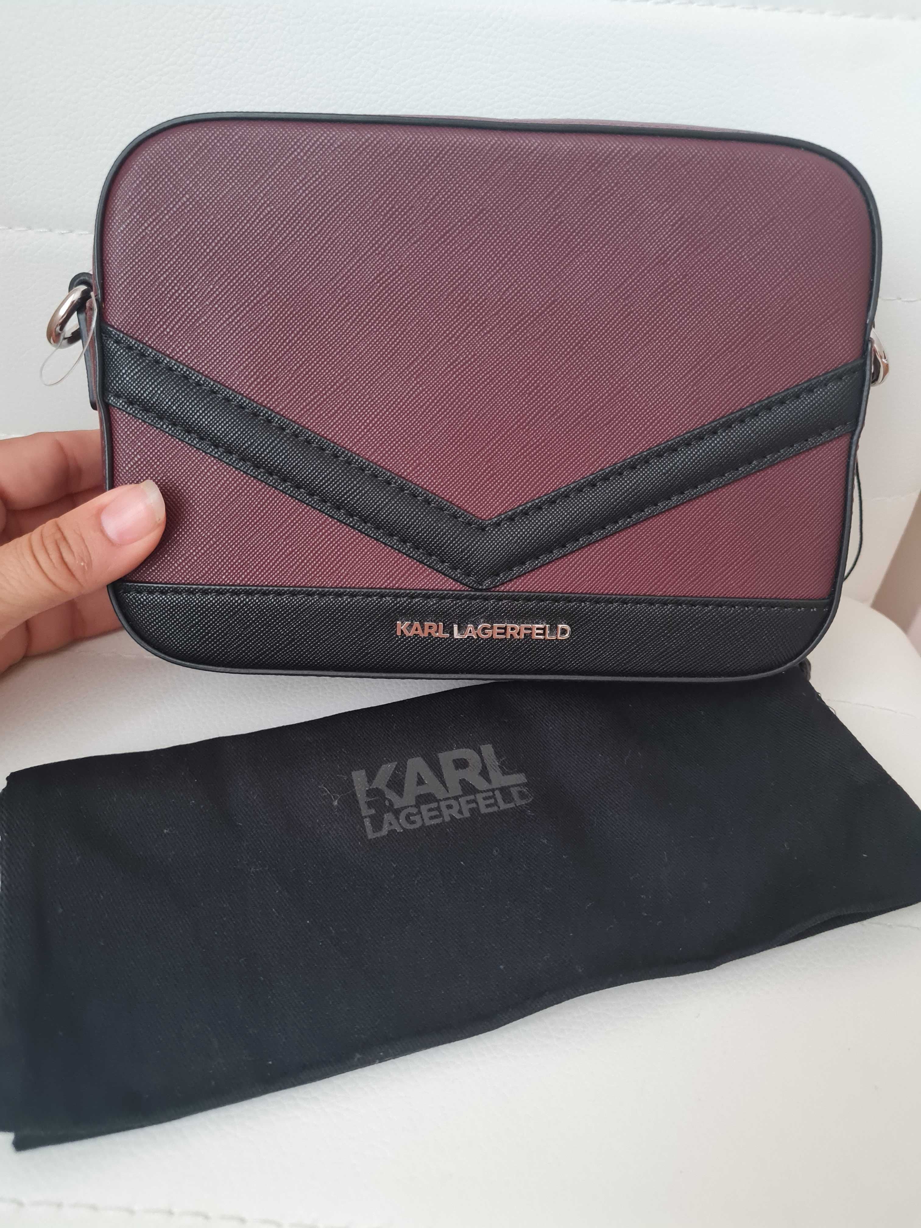 Продавам дамска оригинална чанта на Karl Lagerfeld.