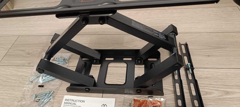 Suport TV Perlesmith pentru diagonale 66-177 cm, suporta 45 kg